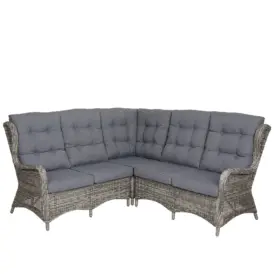 Rosita hörnsoffa grå/grå