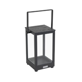 Belfort ljuslykta med handtag -  antracit, H37 cm