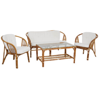 Brafab Astrakan soffgrupp natur inkl. dynor