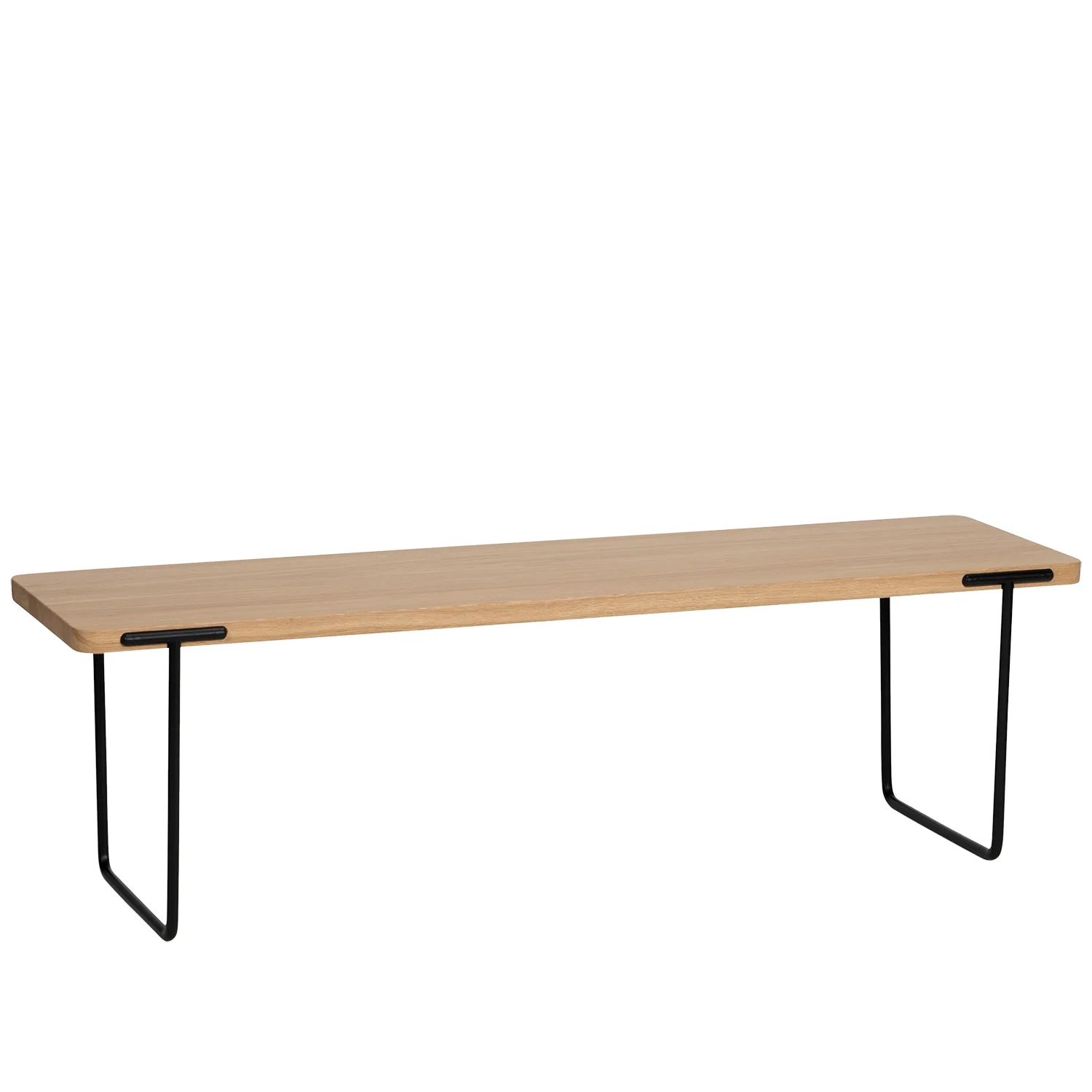 Product Image for Update soffbord/bänk ljus klarlackad ek/svart 140x40 cm