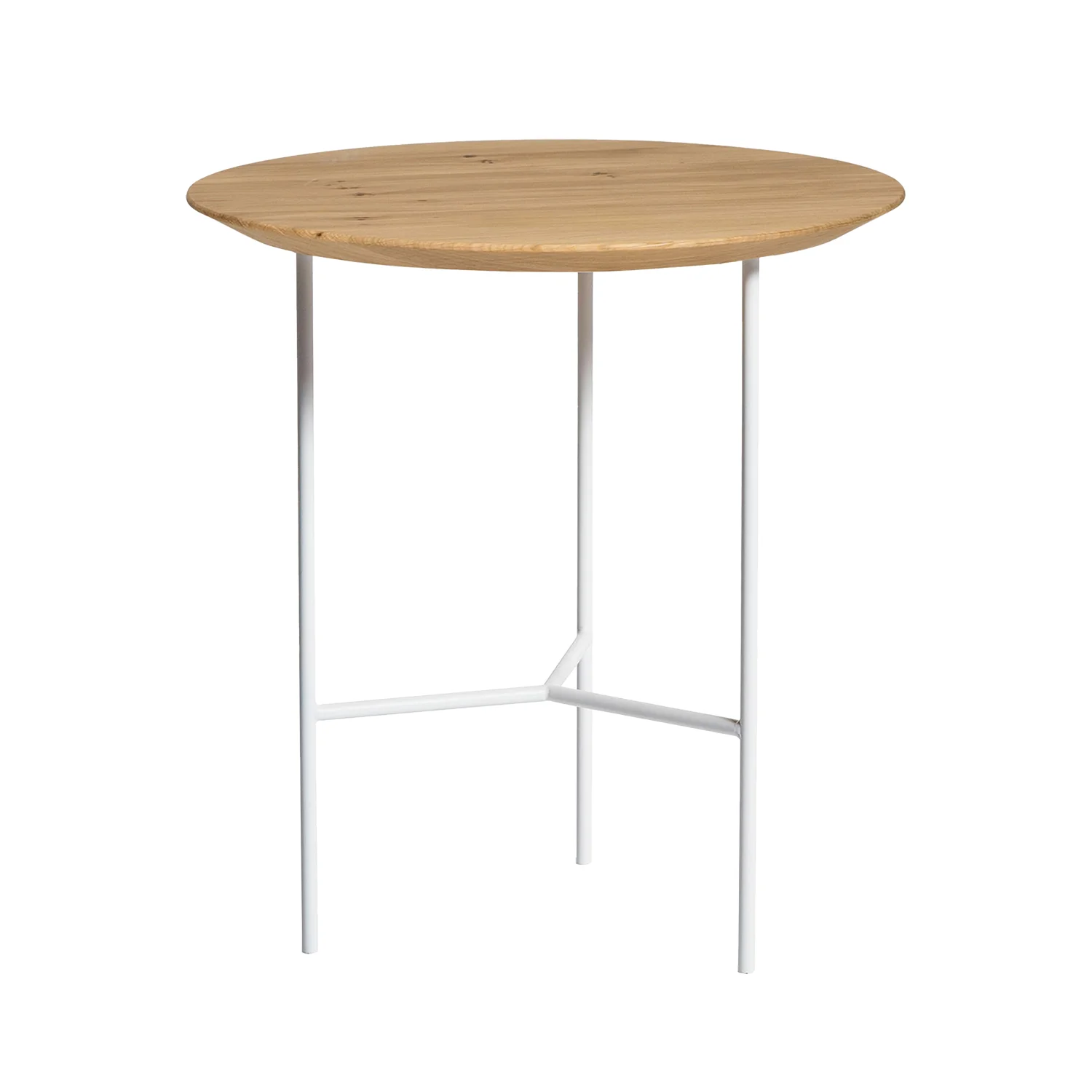 Product Image for Tribeca sidobord lackad ljus ek/vit Ø50 cm