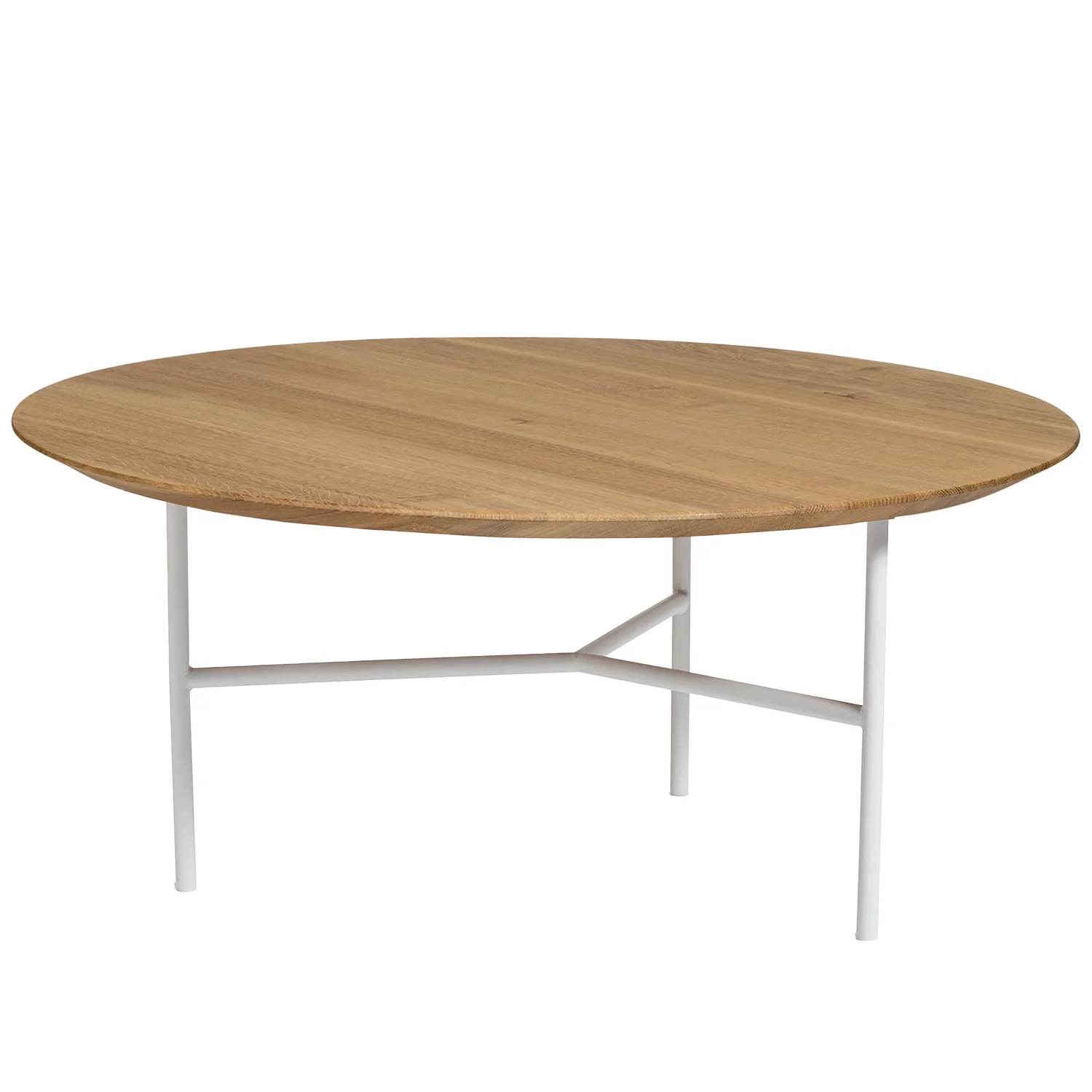 Product Image for Tribeca soffbord lackad ljus ek/vit Ø80 cm