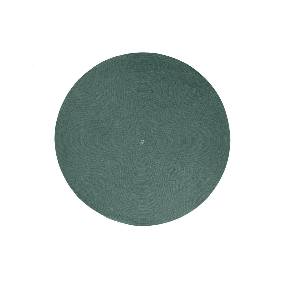 Circle utomhusmatta 140 cm i mörkgrönt.