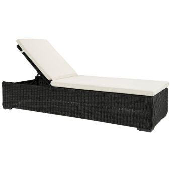 Artwood Orlando solsäng black twist inkl. dyna