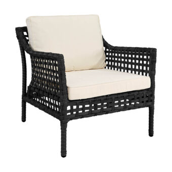 Artwood Santa Monica fåtölj classic black inkl. dyna