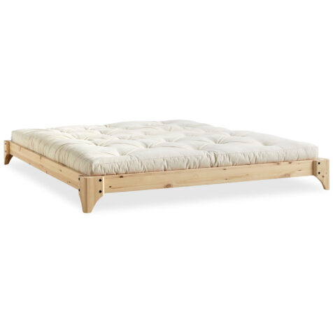 Bild på Elan sängram med futonmadrass i vitt.