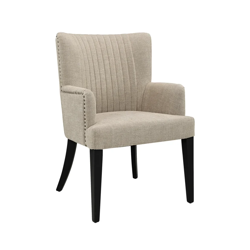 Dylan karmstol linen sand