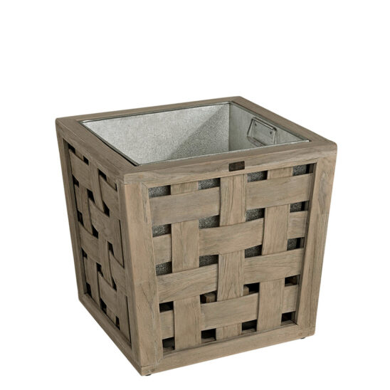 Product Image for Teak plant växtkärl charcoal teak 50x50 cm