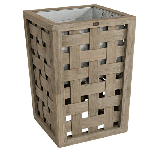 Product Image for Teak plant växtkärl charcoal teak 55x55 cm