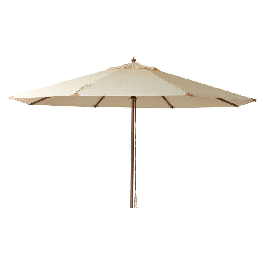 Lizzano parasoll offwhite/teak Ø400 cm