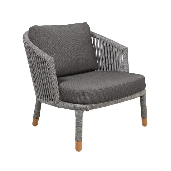 Moments Indoor fåtölj grå inkl. dyna