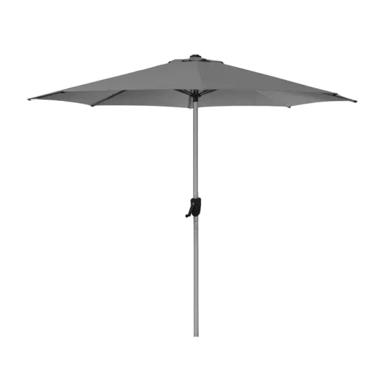Sunshade parasoll silver/antracitgrå Ø300 cm