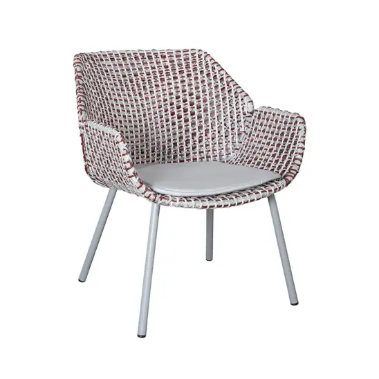 Vibe loungestol bordeaux/dusty rose inkl. dyna