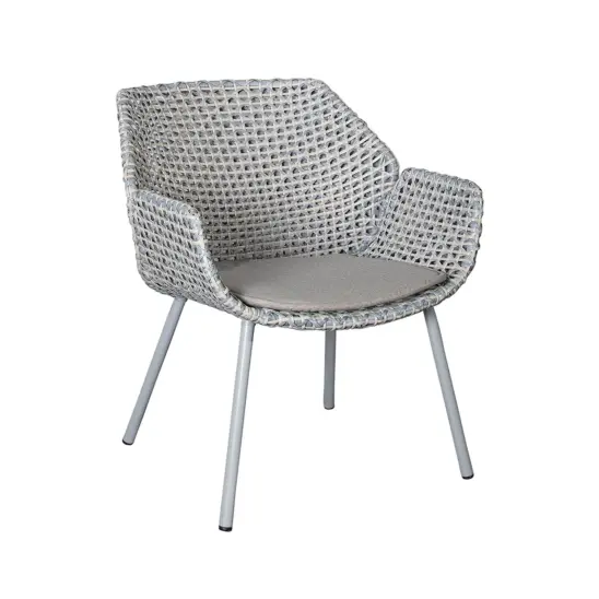 Vibe loungestol ljusgrå/taupe inkl. dyna