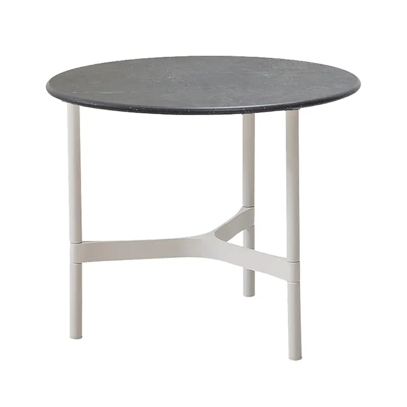Twist soffbord/sidobord vit Ø45 cm