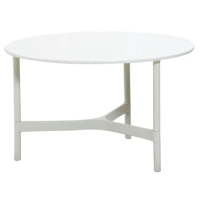Twist soffbord/sidobord vit Ø70 cm