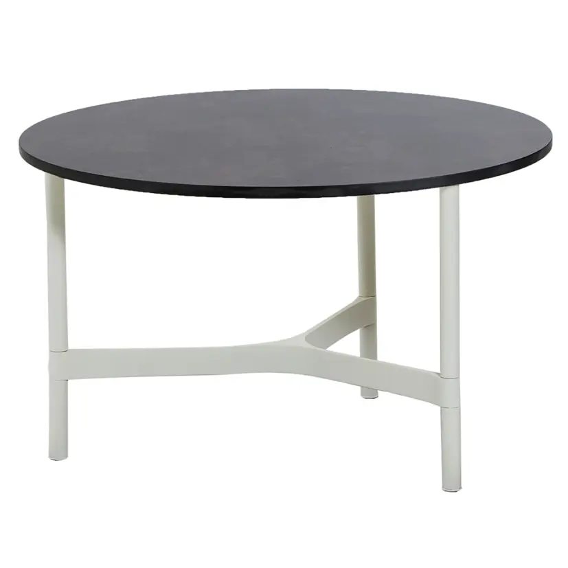 Twist soffbord/sidobord vit Ø70 cm