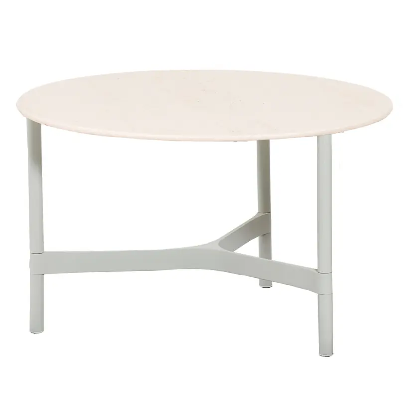 Twist soffbord/sidobord vit Ø70 cm