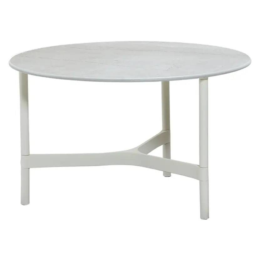 Twist soffbord/sidobord vit Ø70 cm