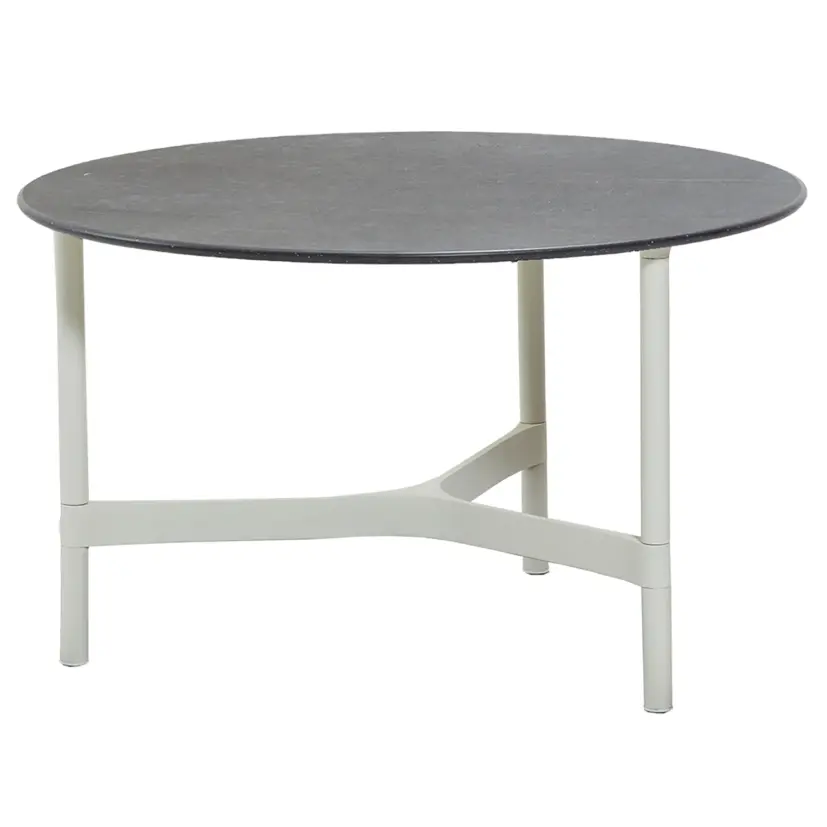 Twist soffbord/sidobord vit Ø70 cm