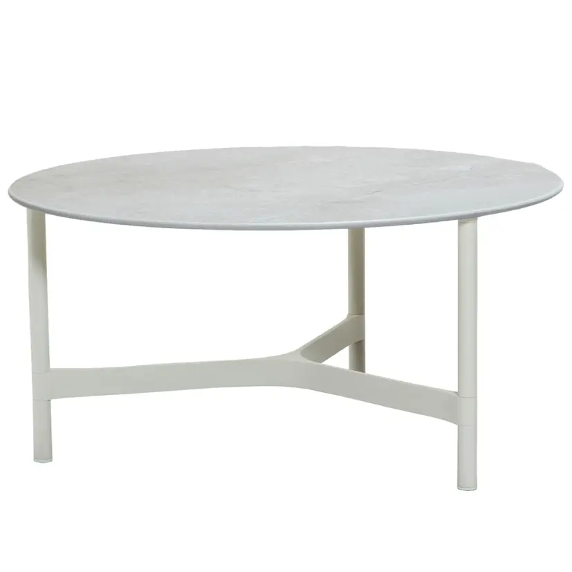 Twist soffbord vit Ø90 cm