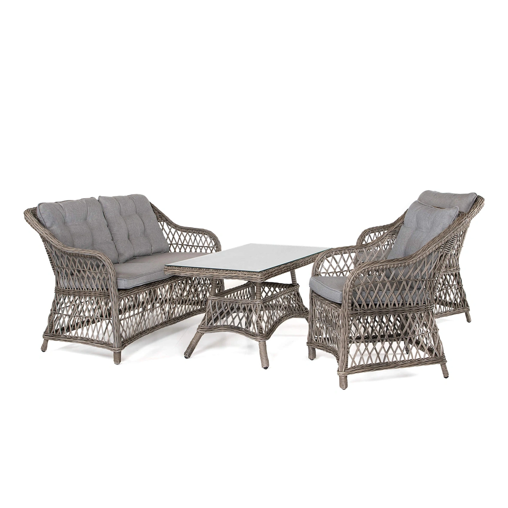 Lillhagen soffgrupp drivved/ljusbrun