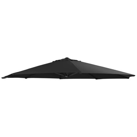 Side Winder parasollduk i svart.
