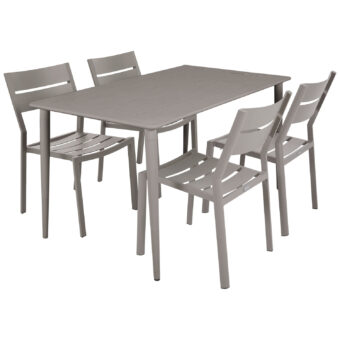 Delia liten matgrupp i färgen khaki.