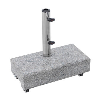 Balkongparasollfot i granit på hjul.