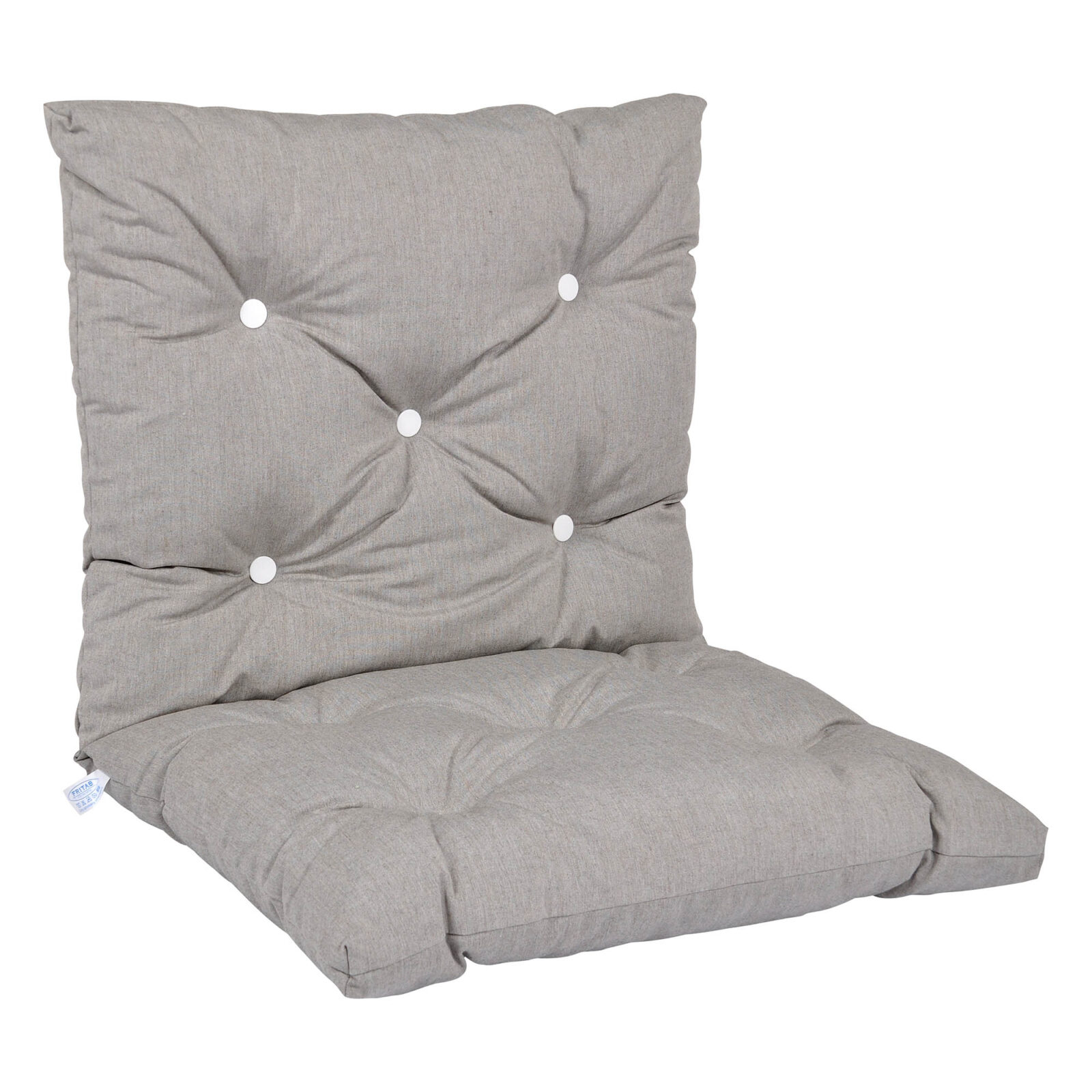 Flockdyna låg askgrå dralon, 56 cm