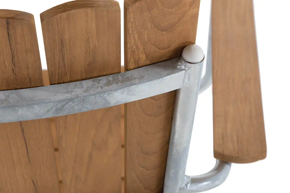 Sigtuna karmstol teak/galv