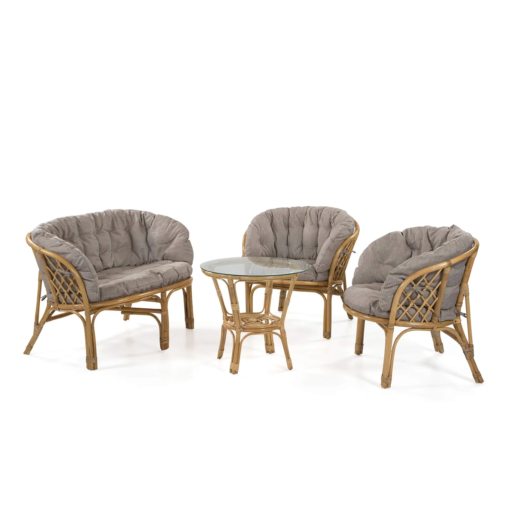 Bahamas 2-sitssoffgrupp honung/beige