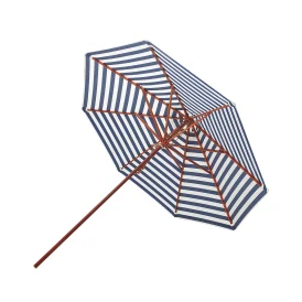 Messina parasoll blårandigt Ø270 cm