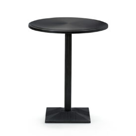 Lund cafébord svartlackad aluminium