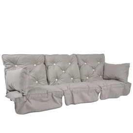 Hammockdynor låg rygg dralon - askgrå