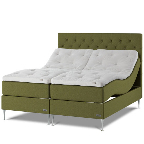 Elegans ställbara sängar M/F - mossa, 180x200 cm