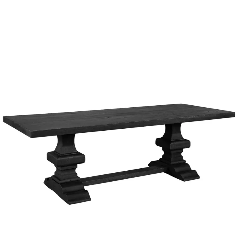Paris bord svart ek 240x100 cm