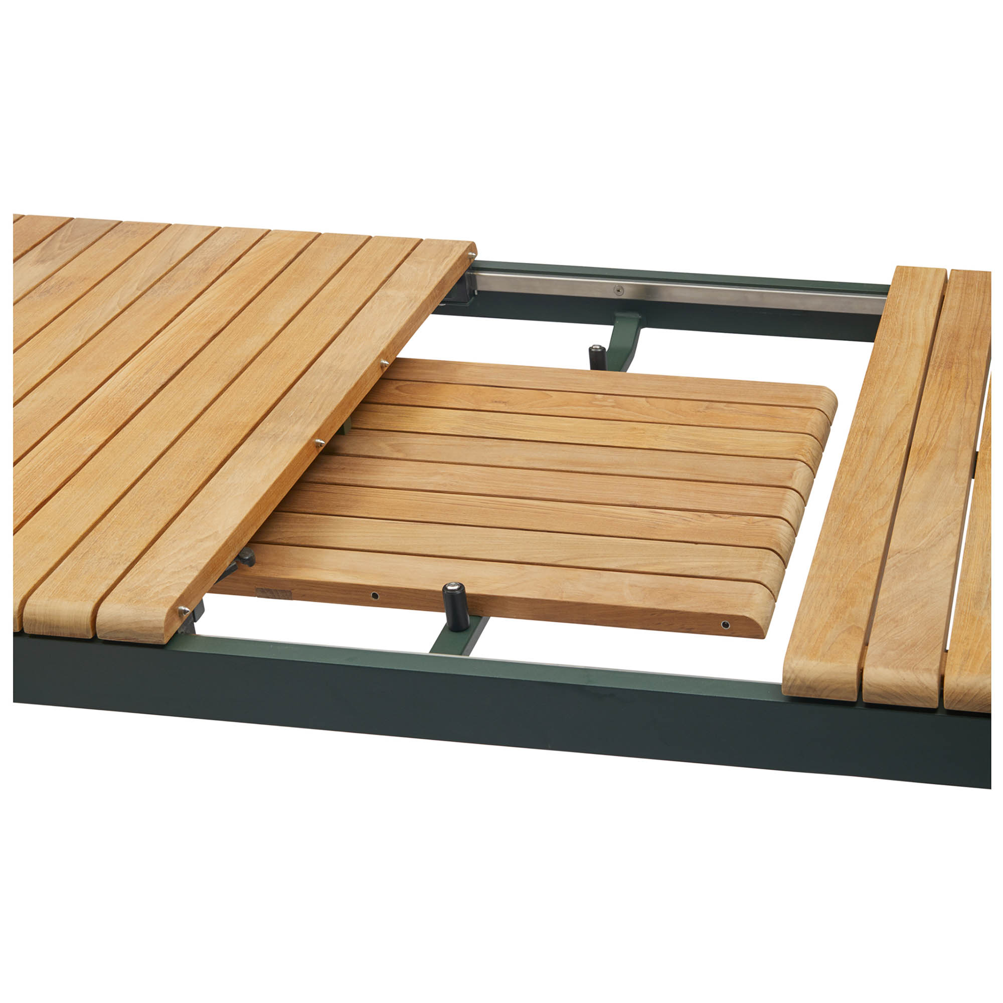 Pelagus förlängningsbord grön/teak 214/264/314x90 cm