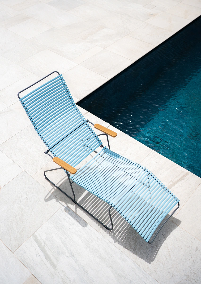 Click däckstol dusty blue