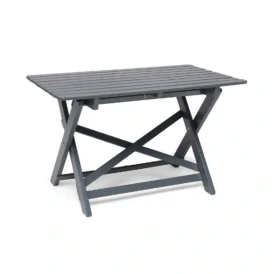 Torpet bord stålgrå 109x67 cm