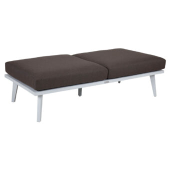Villac 2-sitsmodul vit/brun