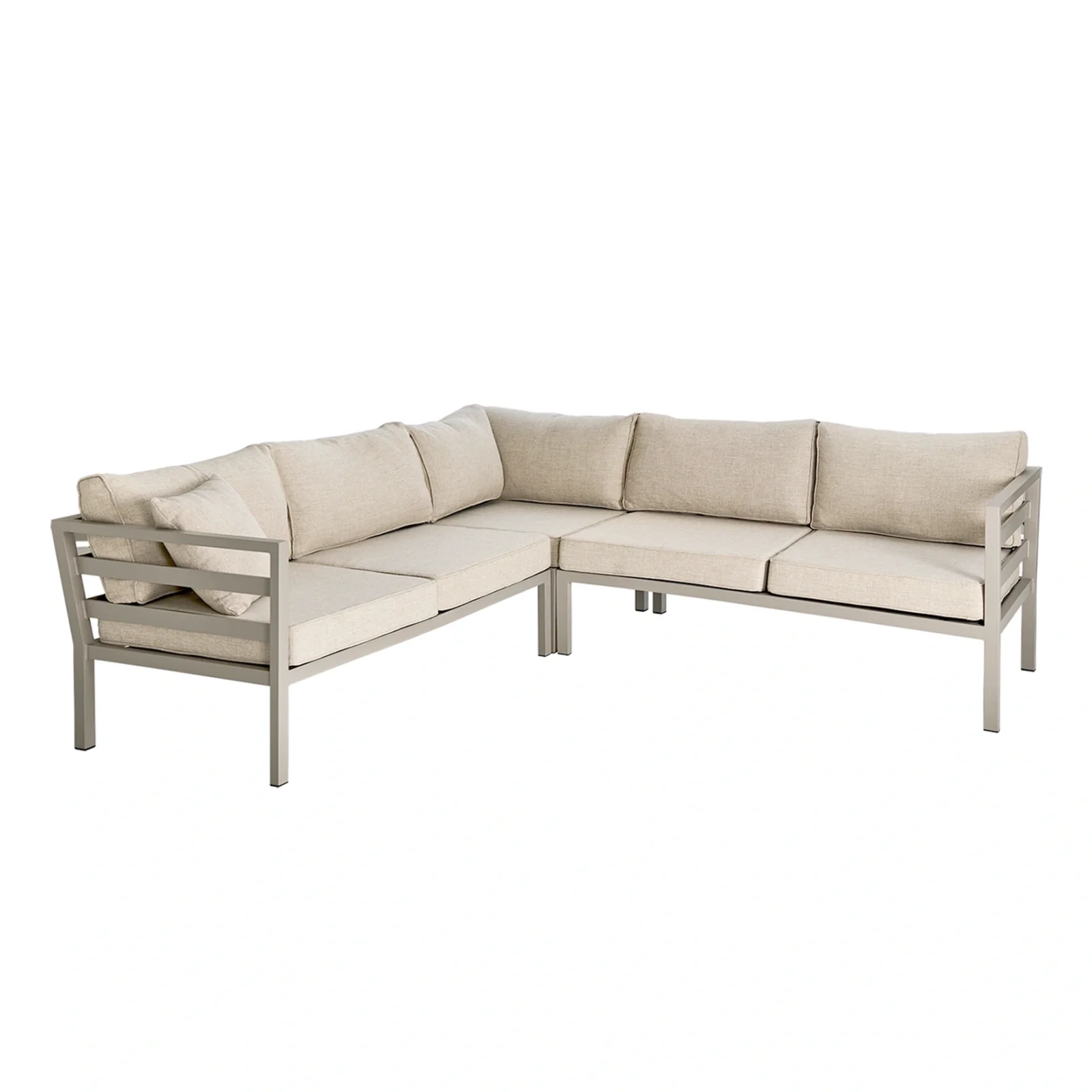 Weldon hörnsoffa khaki/sand