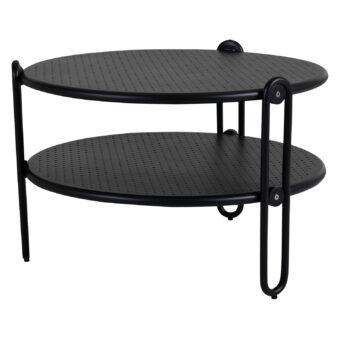 Blixt soffbord svart Ø65 cm