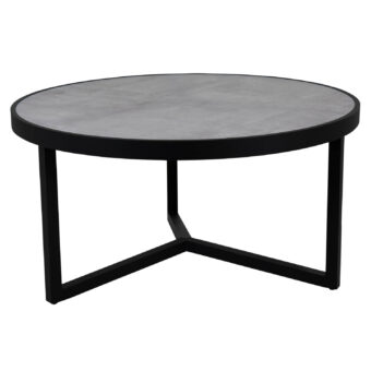 Itonda soffbord svart/grå Ø100 cm