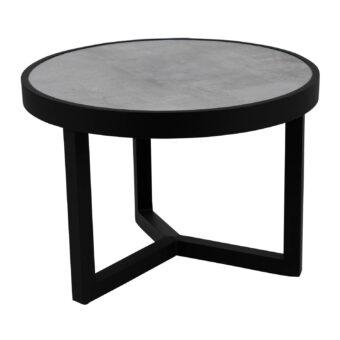 Itonda soffbord svart/grå Ø60 cm