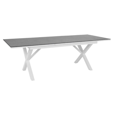 Brafab Hillmond förlängningsbord matt vit/grå betongmönstrad 165-225x100 cm