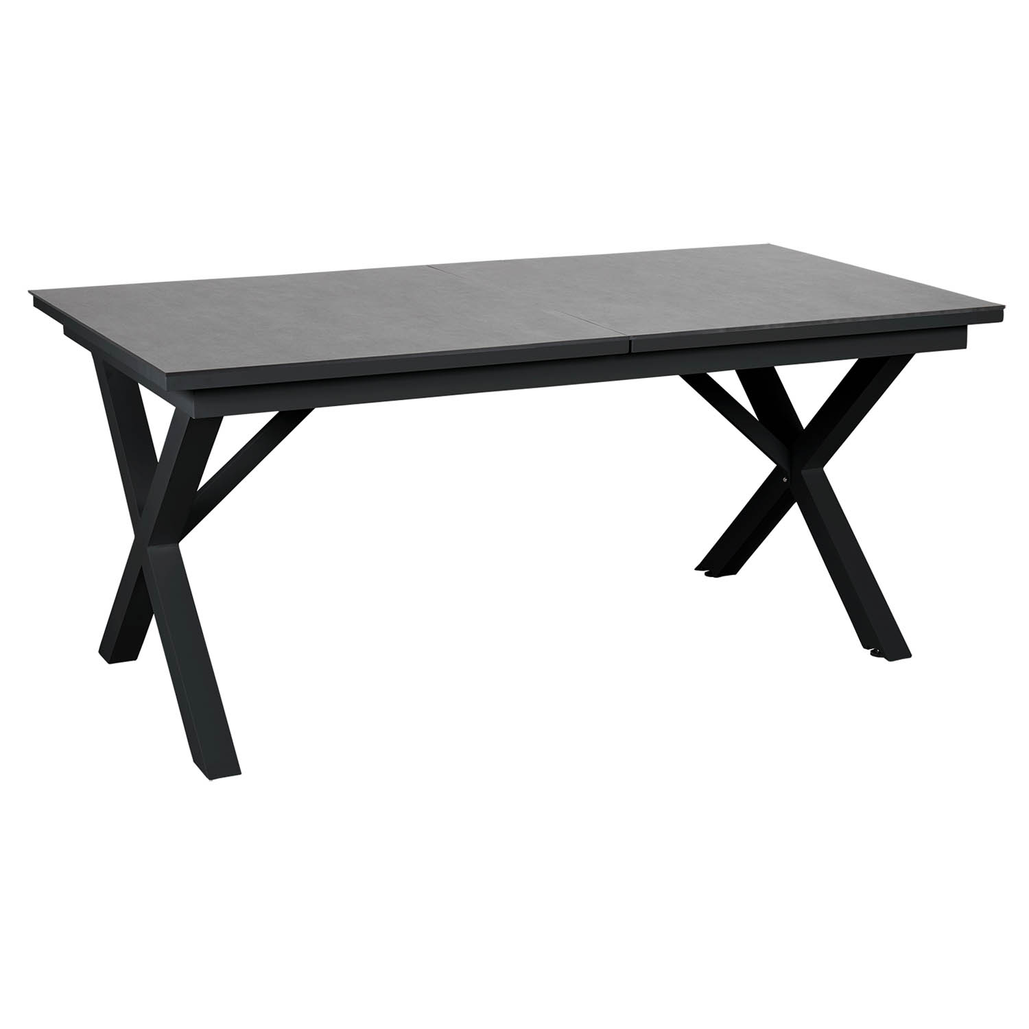 Hillmond förlängningsbord svart/betongmönster 238-297x100 cm
