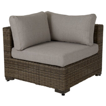 Brafab Ninja hörndel med allvädersdynor rustik