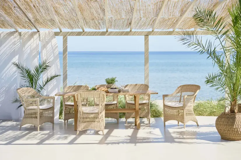 Colonial bord teak 200x100 cm