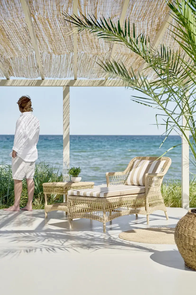 Sika design Olivia solsäng natur inkl. dyna